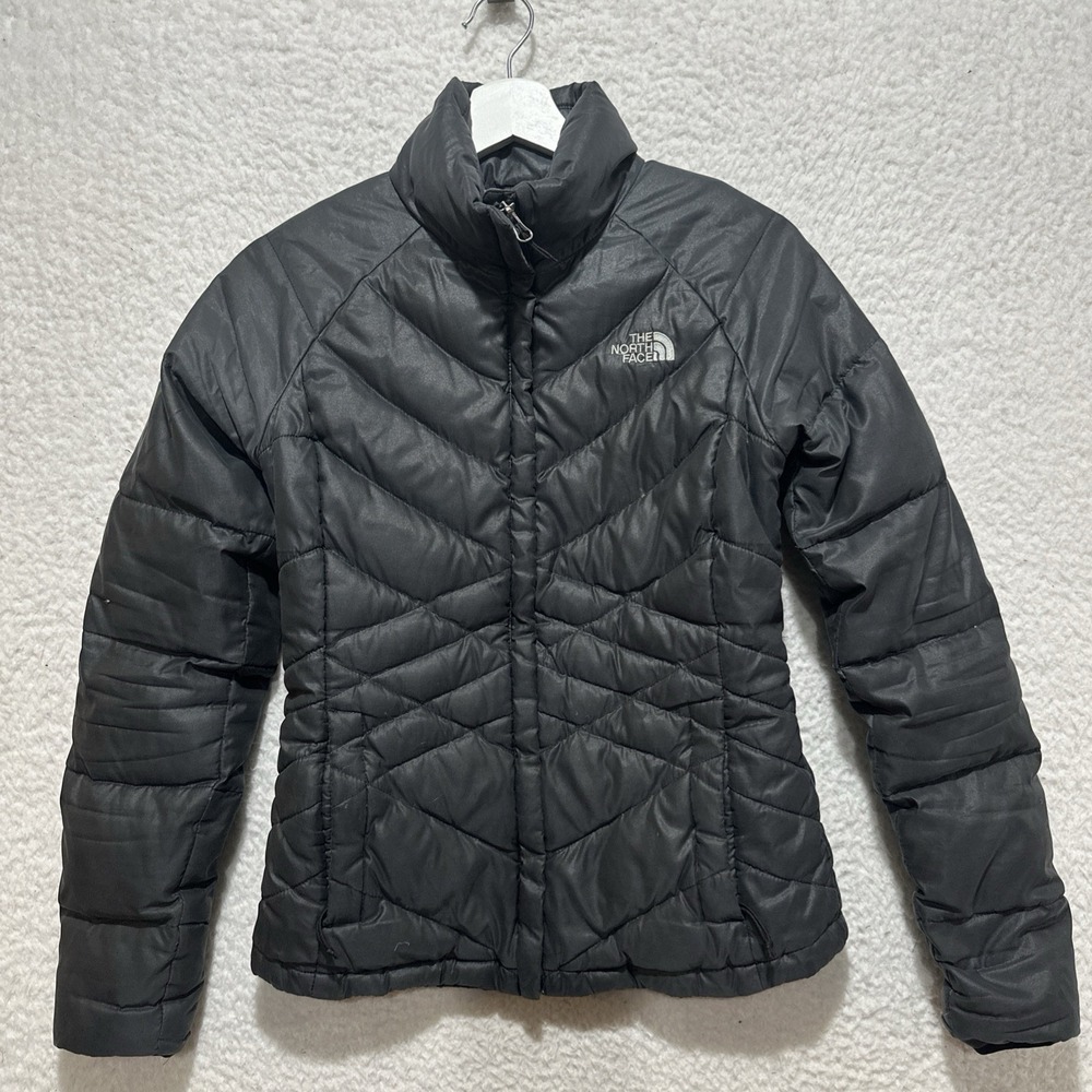 The North Face Aconcagua 550 Goose Down Puffer‎ Metallic Gray Jacket Size XS/TP